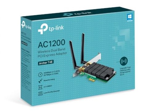 כרטיס רשת Archer T4E AC1200 Wireless Dual Band PCI