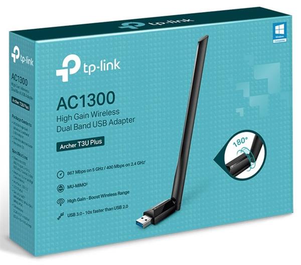 כרטיס רשת TP-LINK ARCHER T3U-PLUS 1300MB USB
