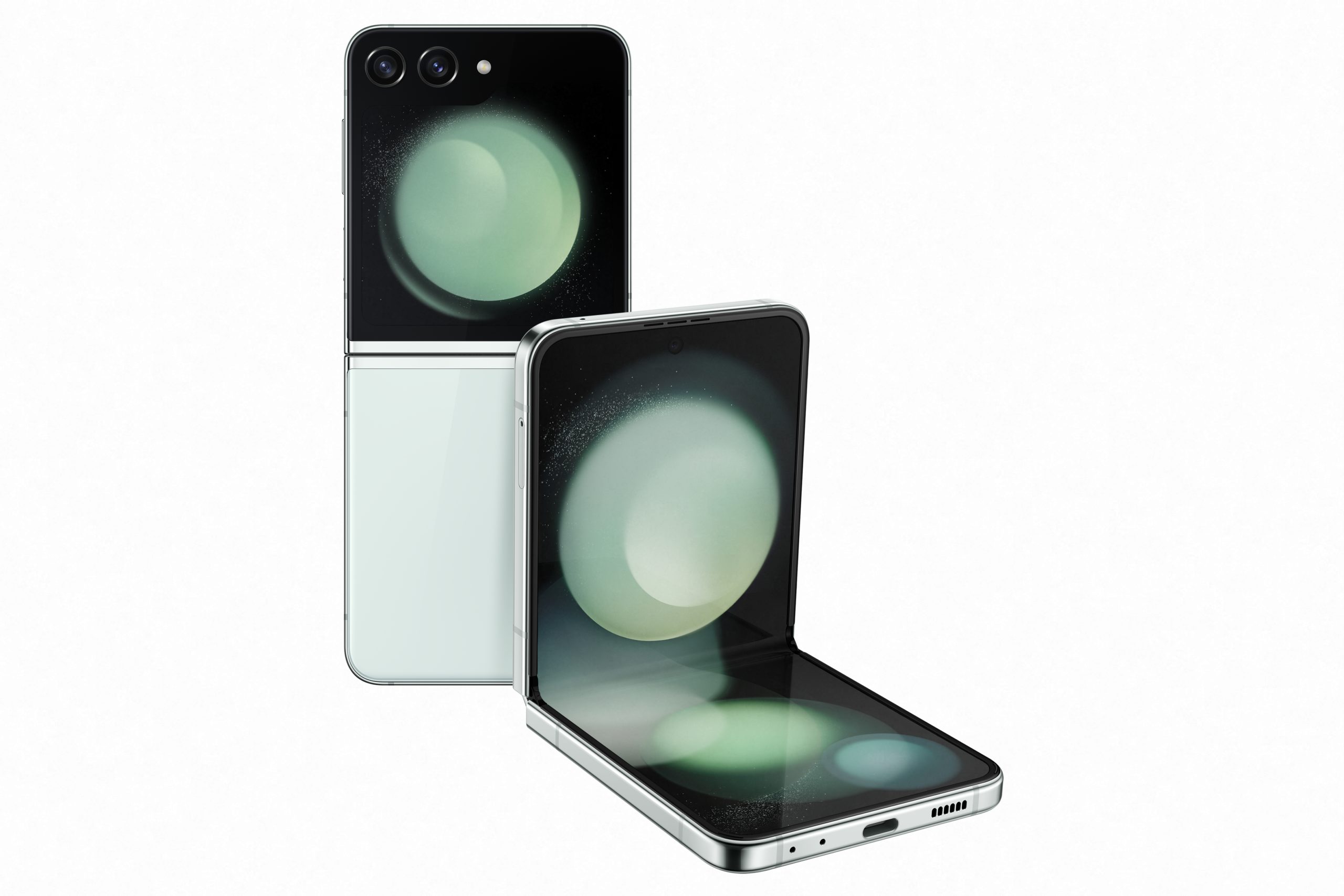טלפון סלולרי מתקפל סמסונג SAMSUNG Z FLIP 5 256GB – F731BE בצבע Light Green – שרות  ואחריות סאני