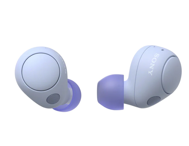 אוזניות אלחוטיות SONY עם ביטול רעשים דגם WF-C700NV בצבע סגול